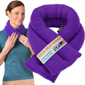 SunnyBay Microwave Heating Pad, Microwavable Moist Heated Neck and Shoulder Wrap, Versatile Weighted Beanbag Cold Pack or Warm Compress for Pain Relief, 26x4 Inches, Purple