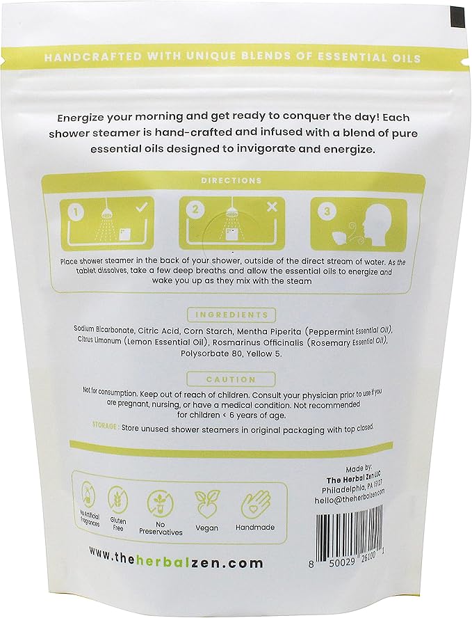Aromatherapy Shower Steamer Gift Set - Christmas Gift - Adult Stocking Stuffer - USA Made - Shower Bomb Tablets Made with Soothing Natural Essential Oils - Relaxation Gift for Women and Men