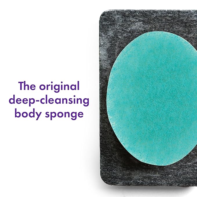 Buf-Puf Body Sponge, Bath Sponge, Dermatologist Developed, Cleanses Skin of Dirt, and Excess Oil, Reusable, Exfoliating, 1 Count