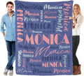 Name Blanket Personalized Blanket for Adult Kids Flannel Customize Throw Blanket Custom (Color 14, 40 x 50 Inches)