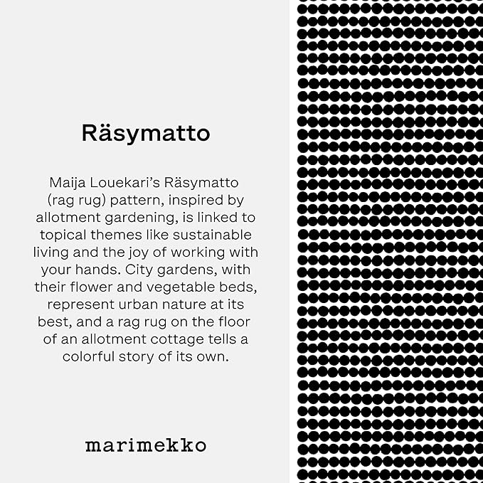 MARIMEKKO Räsymatto Terry Cotton Guest Towel – Polka Dot Patterned Guest Towels – 20 in x 12 in