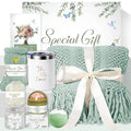 Gift Baskets for Women, Comfort Get Well Soon Gift Basket with Tassel Blanket, Self Care Gifts for Women, Mom, Wife, Sister, Thank you, Sympathy Inspirational Friendship Birthday Care Package Spa Kit