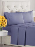 Twilight Purple Oeko-Tex Sheets - Full Size 4 Piece Set - Extra Soft, Breathable & Cooling Hotel Luxury Bed Sheets - Deep Pockets, Easy-Fit & Wrinkle-Free