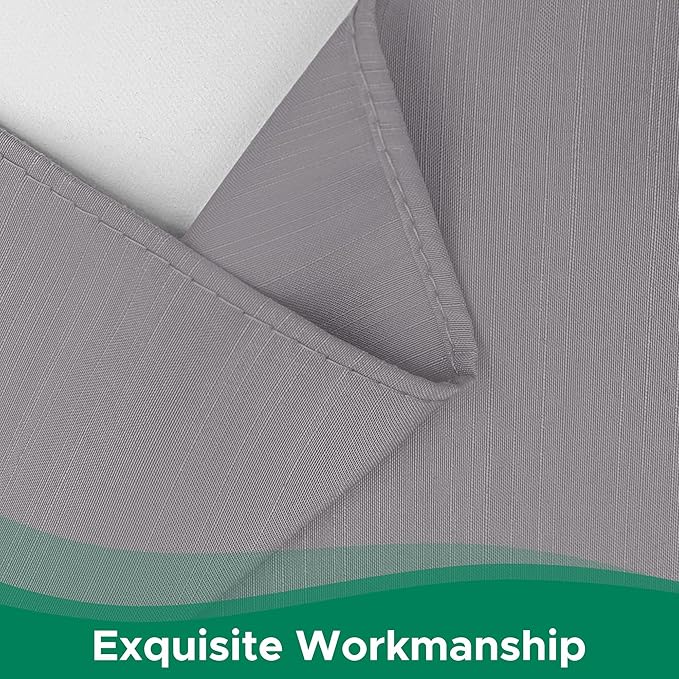 Biscaynebay Wrap Around Bed Skirts for Full & Full XL Beds 14" Drop, Silver Grey Adjustable Elastic Dust Ruffles Easy Fit Wrinkle Resistant Silky Luxurious Fabric Machine Washable