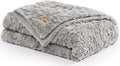 UGG Faux Fur Twin Blanket, Double-Sided Fluffy Blanket, Cozy Oversized Throw for Couch, Washable Bedding for Twin XL Bed, Luxury Home Decor, 66" x 90", Seal Grey (Adalee)