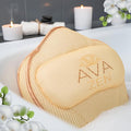 Ava Zen Extra Large Bath Pillow, Bath Pillow for Tub Neck and Back Support, Luxury Spa Set, Bathtub Pillow with 6 Non-Slip Suction Cups