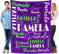 Name Blanket Personalized Blanket for Adult Kids Flannel Customize Throw Blanket Custom (Color 28, 60 x 80 Inches)
