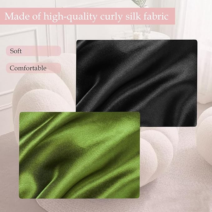 Satin Bonnet Double Layer Silk Bonnet for Sleeping Women Hair Care for Natural Curly