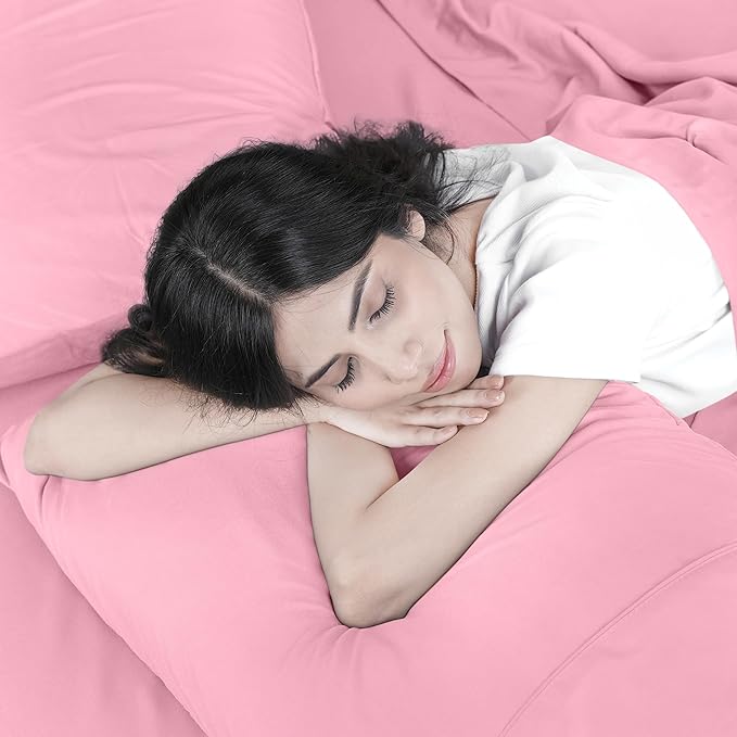 Utopia Bedding Full Bed Sheets Set - 4 Piece Bedding - Brushed Microfiber - Shrinkage and Fade Resistant - Easy Care (Full, Pink)