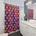 Clemson Tiger Shower Curtain 71x74 – Durable Polyester Fabric Curtain, Water-Resistant Washable Bathroom Curtain Modern Waterproof Outdoor Shower Curtains, Clemson Tigers Shower Curtain Zone Décor