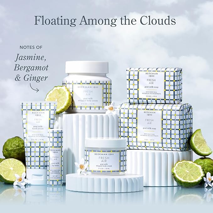 Beekman 1802 Goat Milk Hand Cream, Fresh Air - 2 oz - Moisturizing Lotion for Dry Skin - Anti-Aging Hydration - Good for Sensitive Skin - Cruelty Free - Packaging May Vary