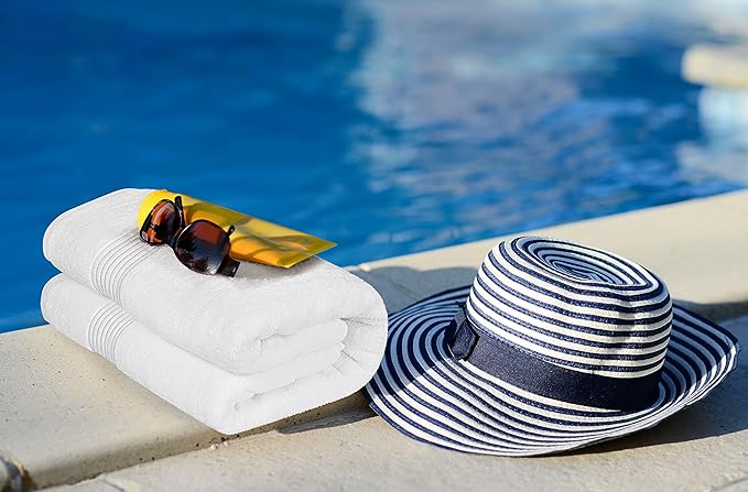 Utopia Towels Premium Jumbo Bath Sheet 1 Pack, 100% Cotton, Highly Absorbent and Quick Dry Extra Large Bath Towel, Super Soft Towel, 35 by 70 Inches, White