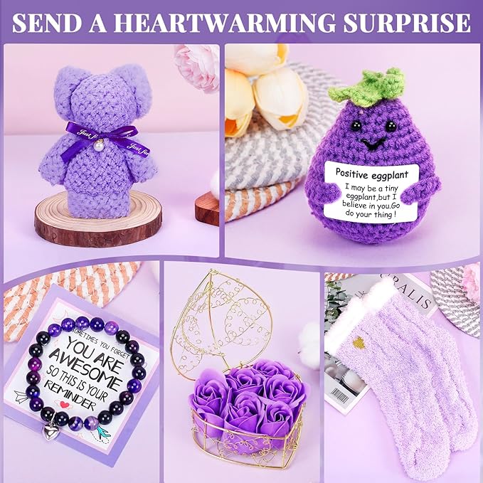 Birthday Gifts for Women Self Care Gifts Get Well Soon Gifts, Lavender Relaxing Spa Gifts Basket Care Package w/ Flannel Blanket 40 oz Tumbler, Unique Mothers Day Gifts for Mom Her Friend Sister Wife