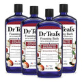 Dr Teal's Foaming Bath with Pure Epsom Salt, Shea Butter & Almond, 34 fl oz (Pack of 4)