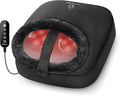 COMFIER Foot Massager with Heat, Electric Foot Warmer, Shiatsu Feet Massager Machine for Plantar Fasciitis,Neuropathy, 2-in-1 Foot & Back Massager, Foot Heater,Christmas Gifts for Women,Men