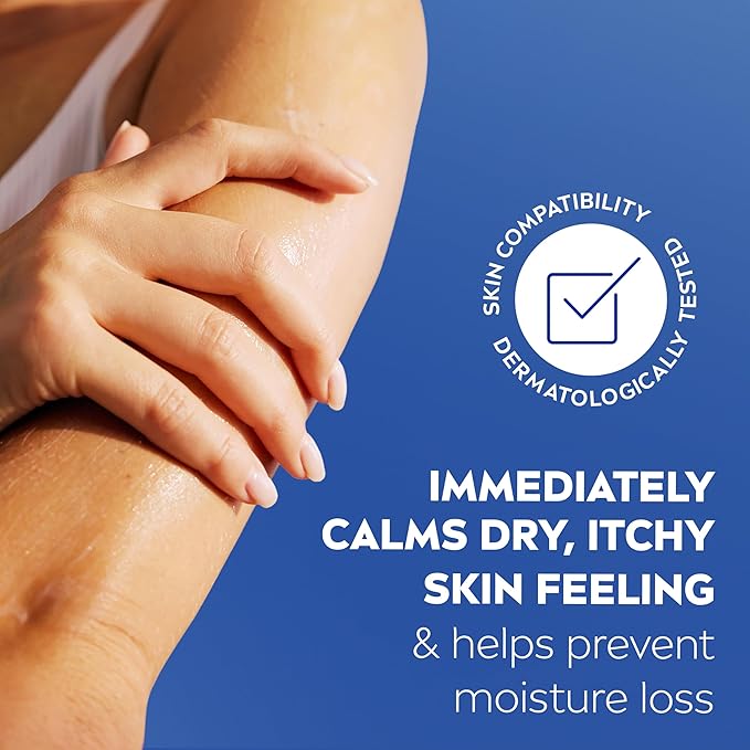 NIVEA Intense Healing Body Lotion for Very Dry, Itchy Skin with Glycerin, Provitamin B5 and Niacinamide, 72-Hour Body Moisturizer, 16.9 Fl Oz Pump Bottle