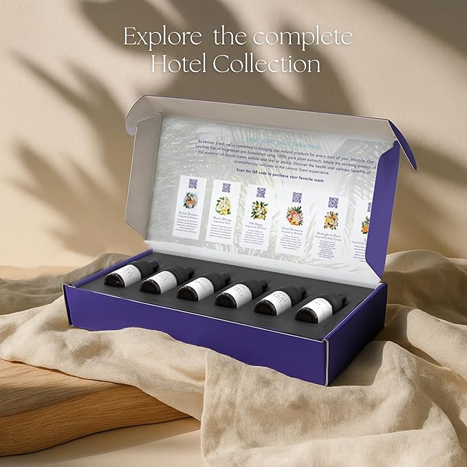 Levona Scent Essential Oil - Aroma for Home, Office, Hotel & Spa, Ideal for Humidifiers & Diffusers, Fragrance with Grapefruit Peel, Fresh Lemon, Litsea - 120ml / 4 fl oz, Hotel Romance