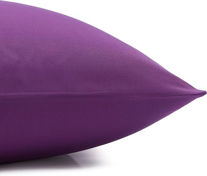 Amazon Basics 3 Piece Lightweight Super Soft Easy Care Microfiber Bed Sheet Set with 14" Deep Pockets - Twin, Plum-4 Pack, White, Solid