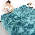 obinsm Warm Blanket Green Soft Fleece Blankets Throw Blankets for Bed