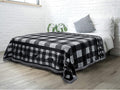 Pavilia Winter Cabin Sherpa Blanket Throw Twin | Flannel Fleece Christmas Plaid Holiday Blanket Gift | Plush, Soft, Warm, Cozy, Reversible Microfiber Throw 60x80 (Grey)