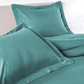 PeachSkinSheets 1500tc Level of Softness Soft Cooling Duvet Cover Set | Queen/Full Size - The Real Teal