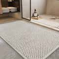 PADOOR-Bath Mat-Super Absorbent Chenille Bathroom Mats-Rubber Backed Bath Mats for Bathroom Non Slip, Easy Clean Bathroom Rugs Front of Bathtub,Shower Room,Sink-17×28, Beige&Cream