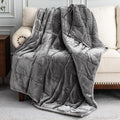 Uttermara Weighted Blanket 25 Pounds King Size 90x90 Inches, Sherpa Weighted Blankets for Adults, Cozy Warm Sherpa & Soft Plush Fleece, Great for Relax and Sleep, Double Use on King Bed, Grey