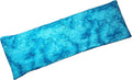Microwavable Corn Filled Heating Pad and Cold Pack/Washable 100% Cotton Cover (Watermark - Aqua, 5.25in W x 17.25in L)