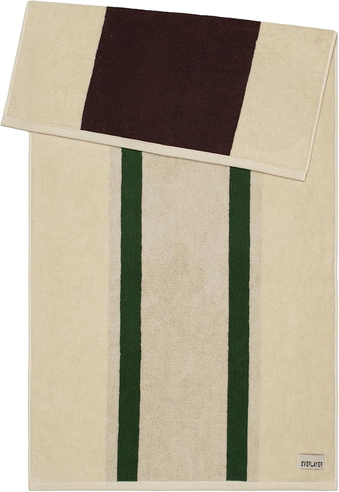 Towels - Ultra Soft, Thick and Plush, Reversible - 1 PC Luxury Bath Towels (27.5"x 54"), 550 GSM,100% Combed Cotton, Made in Portugal, Perfect for Home and Bathroom, Wildwood Cognac-Janus