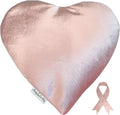 Heat Pack - Handmade Microwavable Heating Pads - Breast Cancer Heart - Microwave Heating Pad for Rapid Pain Relief & Comfort - Suitable for The Neck, Stomach Cramps & More - Heat Wrap or Hot Compress