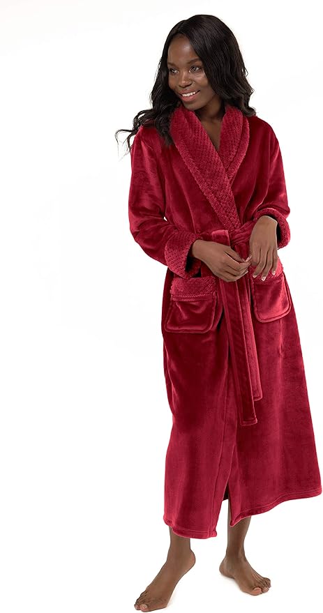 Turquaz Oversize Plush Robes For Women, Soft Warm Fleece Bathrobe for Women