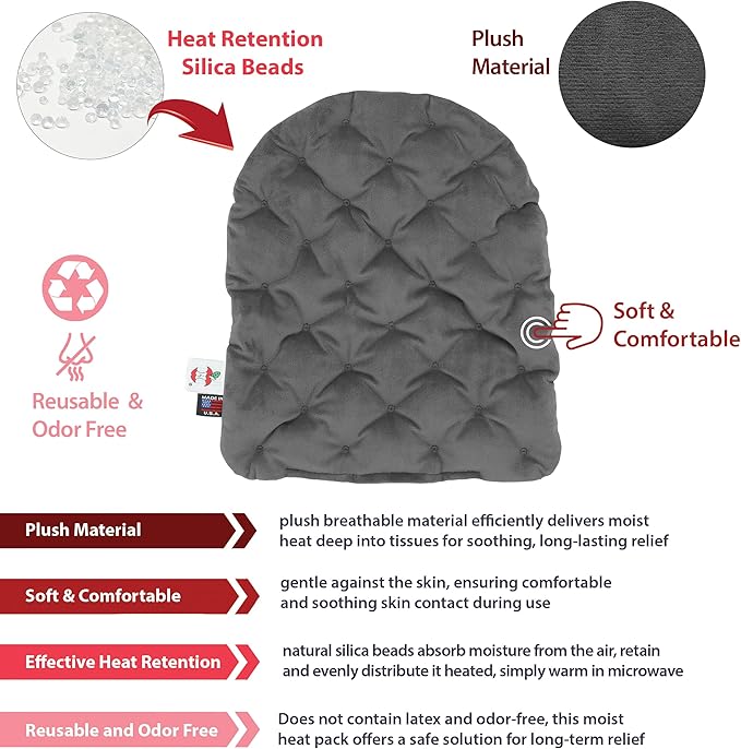 Core Products MicroBeads Moist Heat Therapy Microwave Pack - Large Heating Pad 11" X 14"