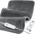 Heating Pad for Back Pain and Cramp Relief, Extra Large 17" x 33" Size Electric Heating Pad for Shoulder Neck Pain with 6 Temperature Level and 6 Timer Settings Auto Shut Off