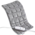 Gentle Pressure Heating Pad – Weighted Electric Pad with Soothing Heat & Balanced Pressure, 5 Heat Levels, Auto Shut-Off, Machine Washable Heat Pad for Neck & Shoulder, Gray