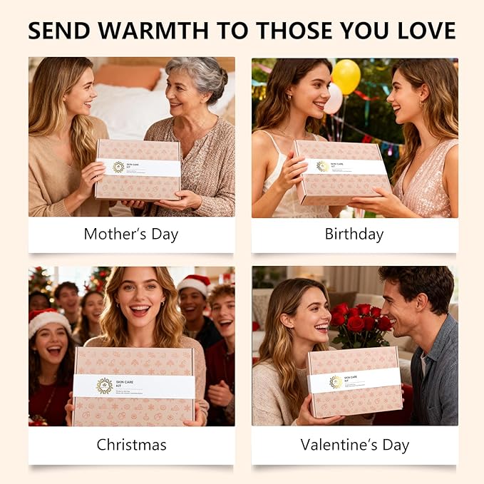 Orange 23 Pcs Facial Skin Care Set for Women & Men, Bath and Body Kit, Spa Gift Baskets, Birthday Gifts For Women, Cream, Serum, Face Oil, Sheet Mask, Clay Mask, Christmas, Valentines, Mother Day