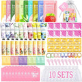 100 PCS Spa Party Supplies for Girls, Spa Party Favors Gifts Set Include Face Masks Skincare, Hand Cream, Lip Balm, Eye Mask, Lip Mask, Hair Ties, Sleepover Slumber Birthday Spa Party Supplies Kit