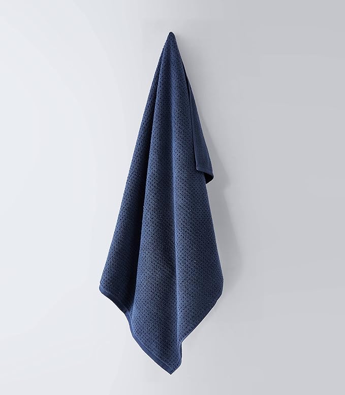 Tommy Bahama - Bath Towels, Highly Absorbent Cotton Bathroom Decor, Low Linting & Fade Resistant, Oeko-Tex Certified (Northern Pacific Maritime Navy, 6-Piece)