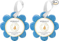SPONGELLÉ Spongelle Freesia Pear Wild Flower Buffer Body Scrubber | Bath & Shower Loofah for Women | Exfoliator with Body Wash Infused Sponge | 14+ uses (Pack of 2)