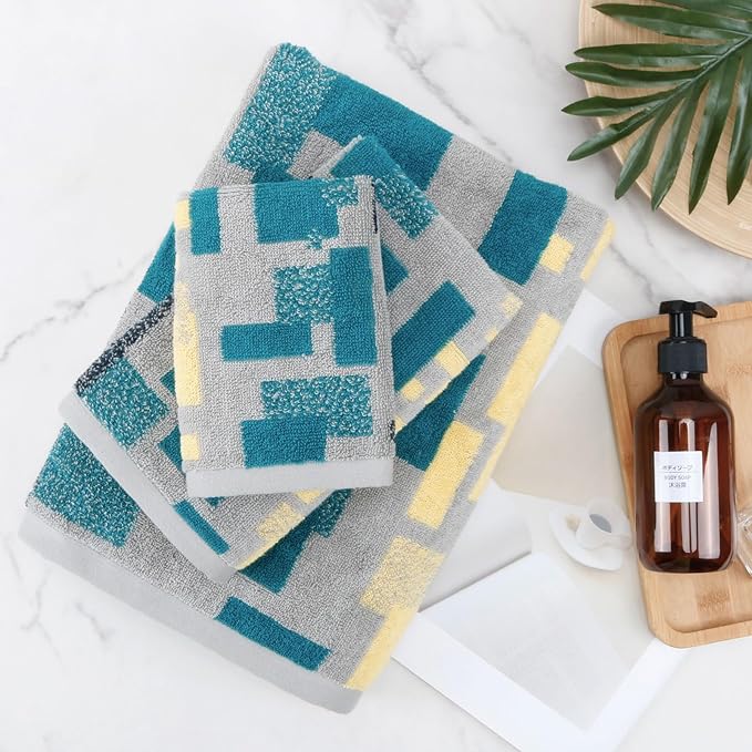 SEMAXE Bathroom Towel, 100% Cotton Bath Towel with Hanging Loop and Smart Tag, Hotel & Spa Quality Soft Absorbent Towel, Gift Box Packaging, 1 Pc Bath Towel, 55" L x 27" W