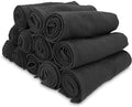 Arkwright Bleach Proof Salon Towels - Pack of 12 - Highly Absorbent, 100% Cotton, Quick Dry Spa Face Towel for Hair Stylist, Barber, Pedicure, and Esthetician, 16 x 28 in, Black
