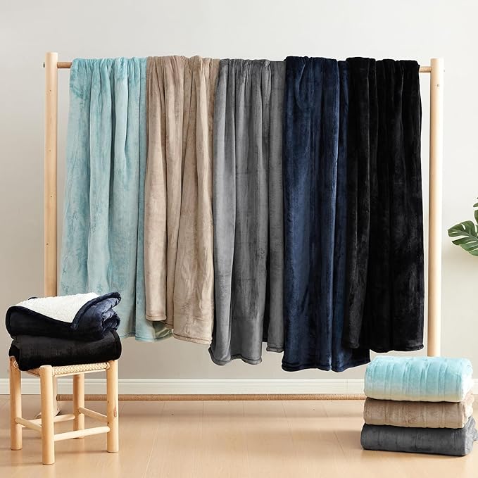 EHEYCIGA Heated Blanket - Full Size, 9 Heating Levels, 10 Hour Auto Off, Soft Cozy Sherpa Washable Blanket, 72 x 84 Inches