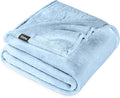 Bare Home Fleece Blanket - Twin/Twin Extra Long - Ultra-Soft Lightweight for Bed, Sofa, and Couch - Luxury Microplush - Cozy Warm Blanket (Twin/Twin XL, Light Blue)