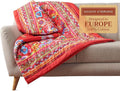 Maison d' Hermine Throw Blanket for Couch Lightweight Soft Warm Breathable Cotton Throw Blankets for Bed Girls Boys Women Men Gifts Sofa Travel Living Room Chair Bedding (60"x80", Happy Florals)