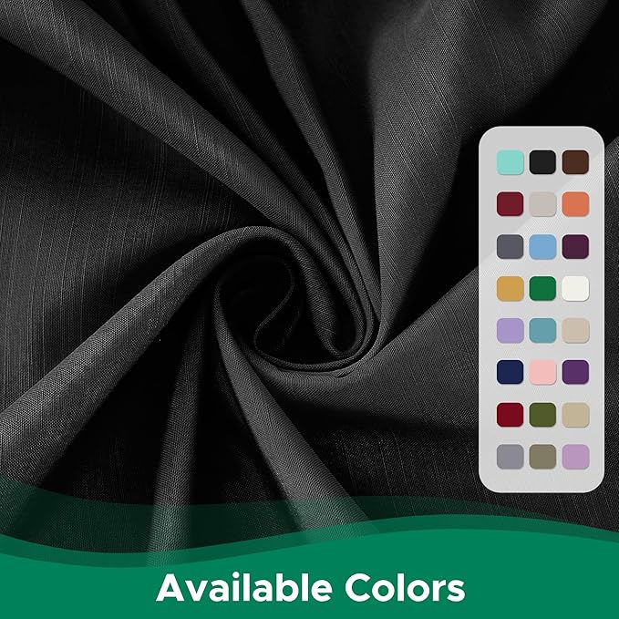 Biscaynebay Wrap Around Bed Skirts for Full & Full XL Beds 14" Drop, Black Adjustable Elastic Dust Ruffles Easy Fit Wrinkle & Fade Resistant Silky Luxurious Fabric Solid Machine Washable