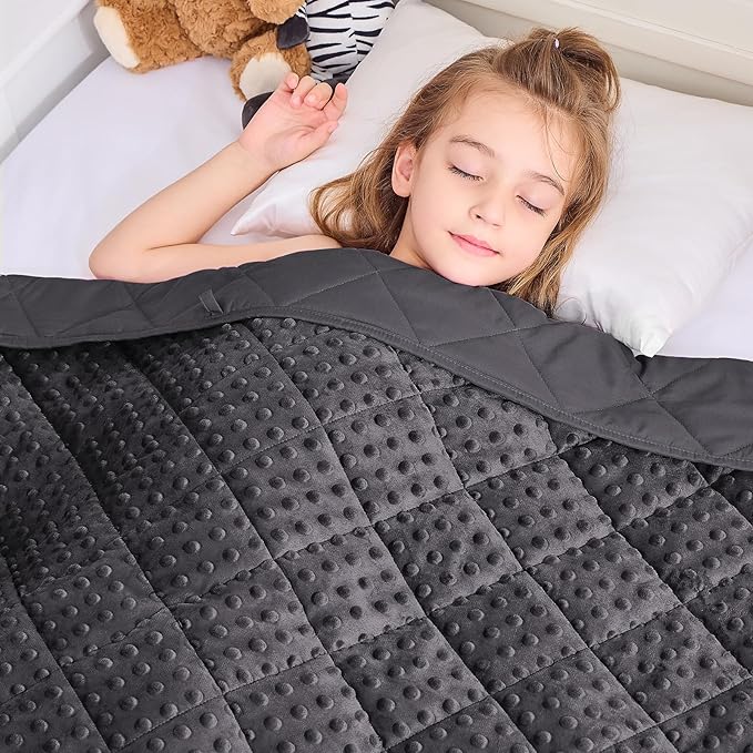 yescool Weighted Blanket 5 Pounds, Blanket Gifts for Boys and Girls, Small Weighted Throw Blankets Washable Heavy Blankets, Winter Weighted Comforter for 40-70lbs, 36 * 48in