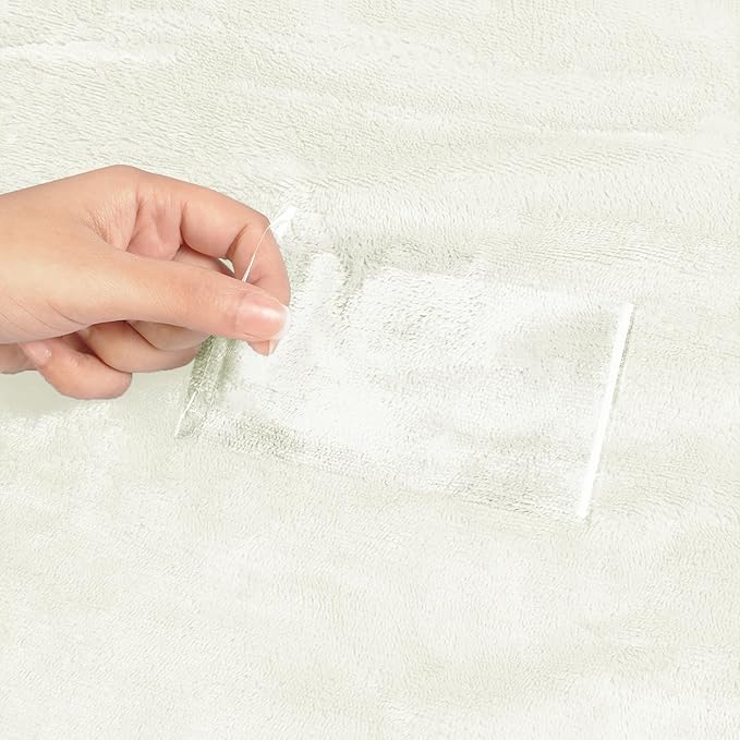 Utopia Bedding Sherpa Blanket Throw Size (Ivory, 50x60 Inches) - Soft Lightweight Plush Fleece Reversible Blanket for Bed, Sofa, Couch, Camping and Travel
