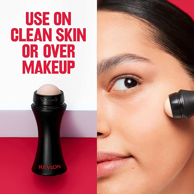 Revlon Face Roller, Oily Skin Control for Makeup, Oil Absorbing, Volcanic Reusable Facial Skincare Tool, Stocking Stuffer for Women & Men, 1 count