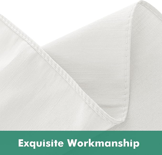 Biscaynebay Wrap Around Bed Skirts with Split Corners for Twin/Twin XL Beds 18" Drop, Ivory Adjustable Elastic Dust Ruffles Easy Fit Wrinkle Resistant Silky Luxurious Fabric Machine Washable