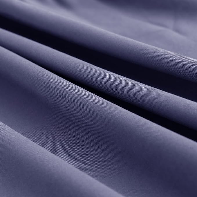 Navy Blue Bed Skirt Queen Size Ruffled Bed Skirt with Split Corners, Queen Bed Skirt 16 Inch Drop, TSUTOMI Queen Size Bed Skirt Navy Blue for Ruffled Bed Skirt with Split Corners, Bed Skirt Queen Size