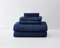 Tommy Bahama - Bath Towels, Highly Absorbent Cotton Bathroom Decor, Low Linting & Fade Resistant, Oeko-Tex Certified (Northern Pacific Maritime Navy, 6-Piece)